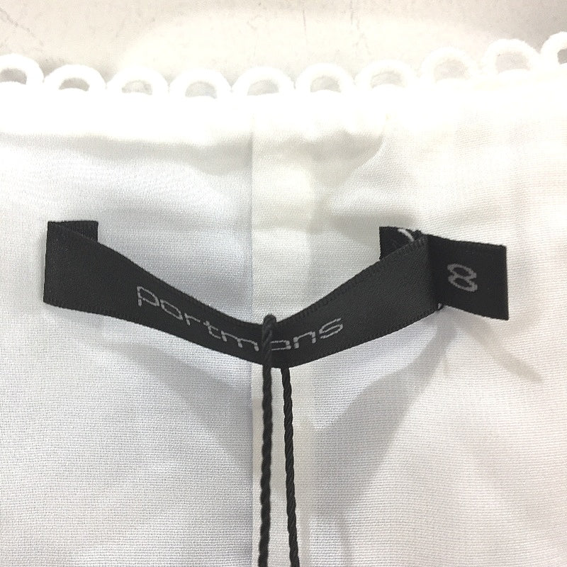 Portmans Felicity Cuba Days Square Neck Blue White Blouse Ladies Size 8 NEW - Image 3