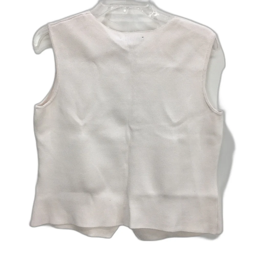 Portmans  White Dolly Milano Abstract Button Vest Top Ladies Size Small NEW - Image 2