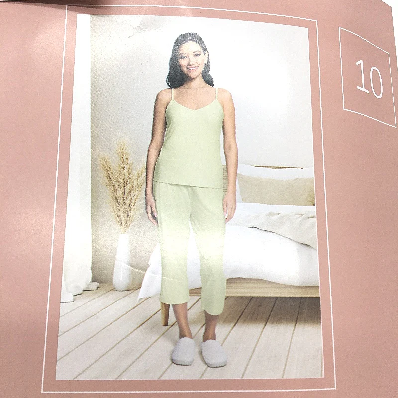 Serra Light Green Luxe Pyjama PJ Set Soft Ladies Size AU 10 NEW - Image 3