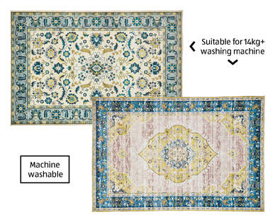 Kirkton House Bohemian Design Machine Washable Foldable Rug 1.8 x 2.7m NEW - Image 2
