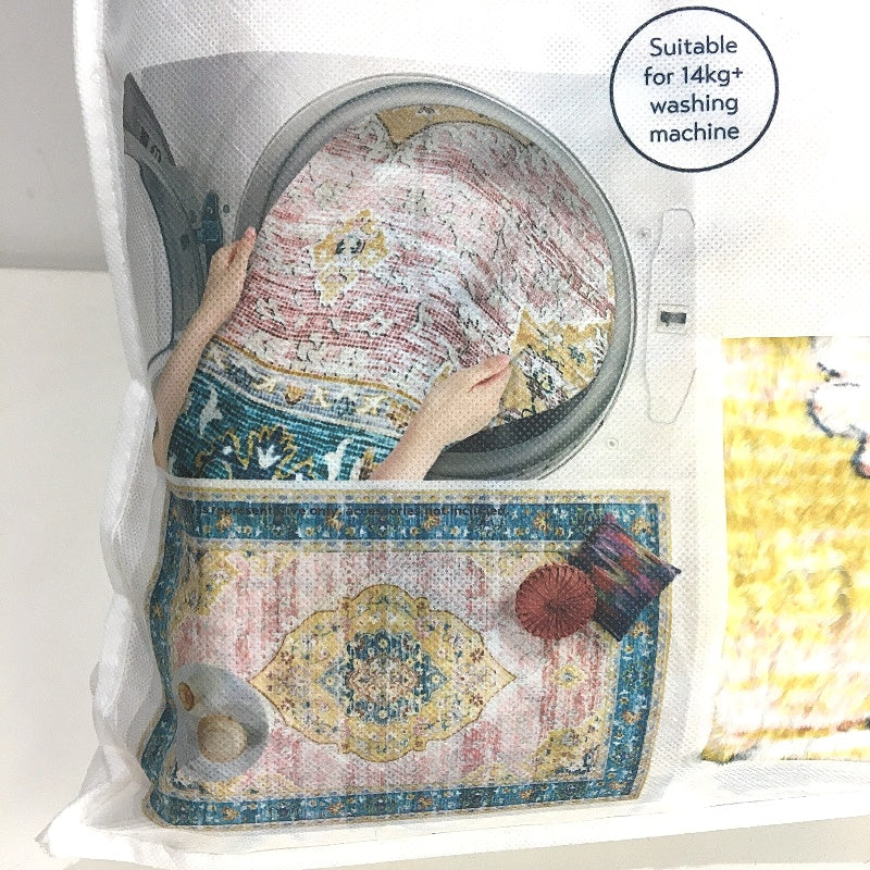 Kirkton House Bohemian Design Machine Washable Foldable Rug 1.8 x 2.7m NEW - Image 4