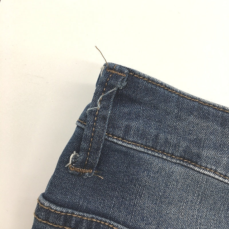 Mavi Blue Midi Denim Skirt Front Split Zip-Up Button Closure Ladies Size Medium - Image 7