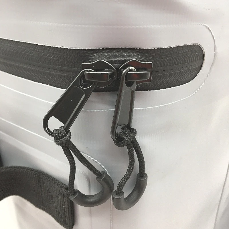 Grey 6 Can Cooler Small Carry Bag With Strap Insulated Waterproof Portable Box - Image 3