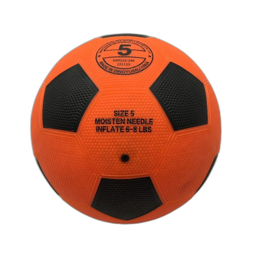 MPMVP Light Up Glow In The Dark Orange Soccer Ball Size 5 USB-C Rechargeable - Image 2