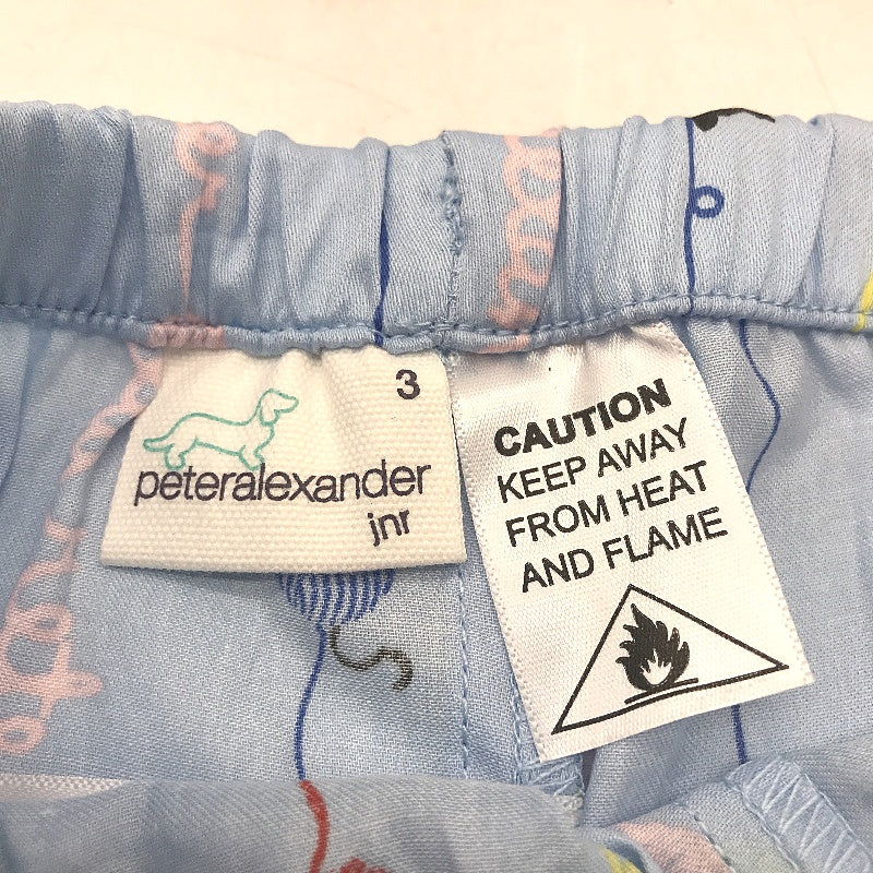 Peter Alexander Light Blue Cat Children's Pyjama Boxers Shorts Size Junior 3 NEW - Image 3
