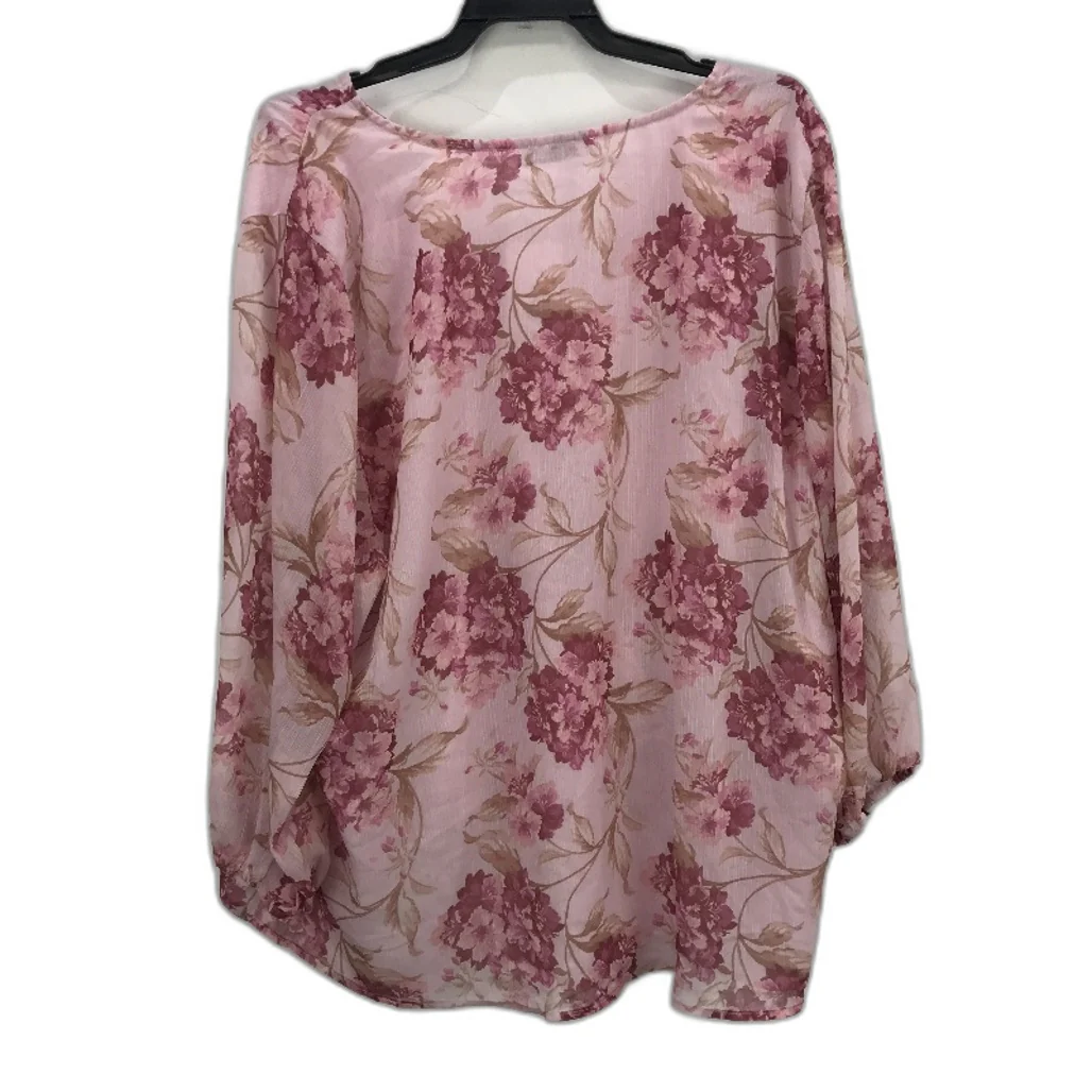 Just Jeans Floral Flowy Lightweight Half Sleeve Blouse Ladies Size 20 NEW - Image 2