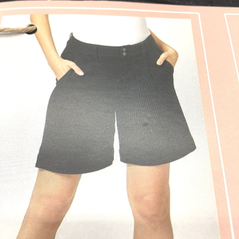 Serra Black Ckassic Style Double Button Stylish Denim Shorts Ladies Size 8 NEW - Image 3