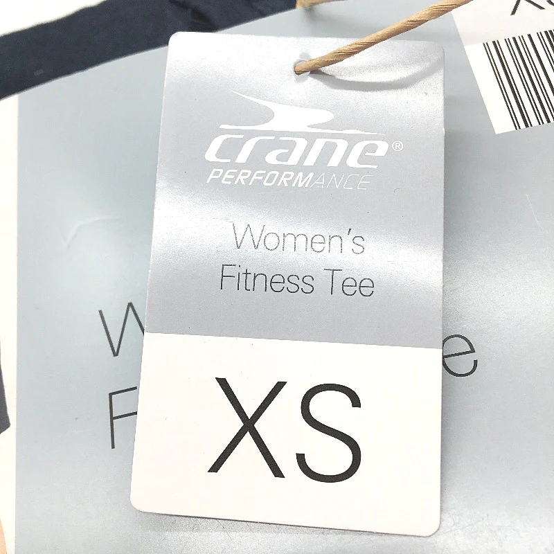 Crane Performance Tan & Navy 2Pack Fitness Cotton Tees Ladies Size XS NEW - Image 3
