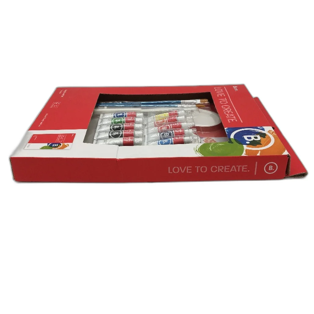 Born 16 Piece Acrylic Art Set With Brushes, Paint & More NEW - Image 3