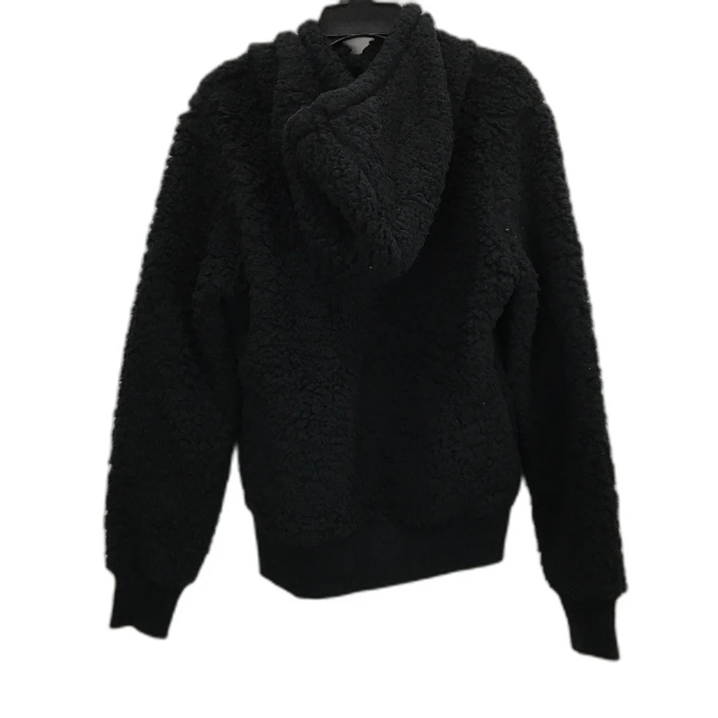 AFL Essendon Bombers Black Fluffy Hooded Pullover Jumper Youth Size 8 NEW - Image 2