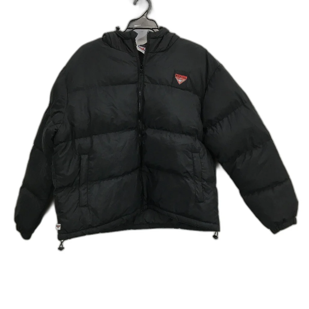AFL Essendon Bombers Hooded Puffer Jacket Zip-Up Windbreaker Ladies Size M NEW