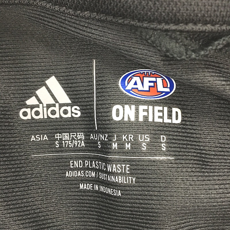 AFL Adidas Hawthorn Hawks Dark Grey Short Sleeve Polo Shirt Ladies Size S NEW - Image 4