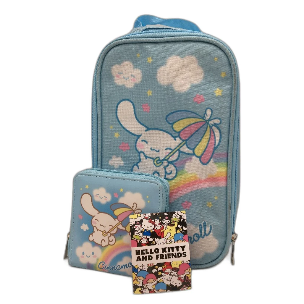 Jay Jays Hello Kitty And Friends Cinnamoroll 2 Pce Lunch Bag & Wallet Set NEW
