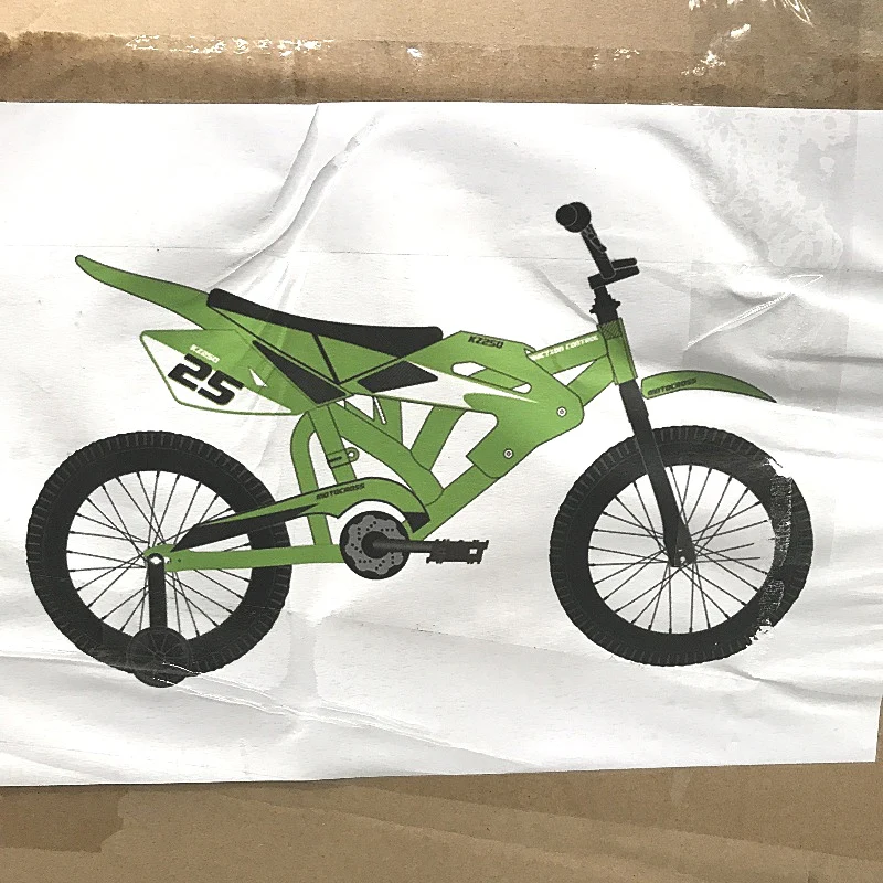 40cm Wheel Green & Black Moto X Bike Training Wheels KZ250 Motorcross NEW - Image 9
