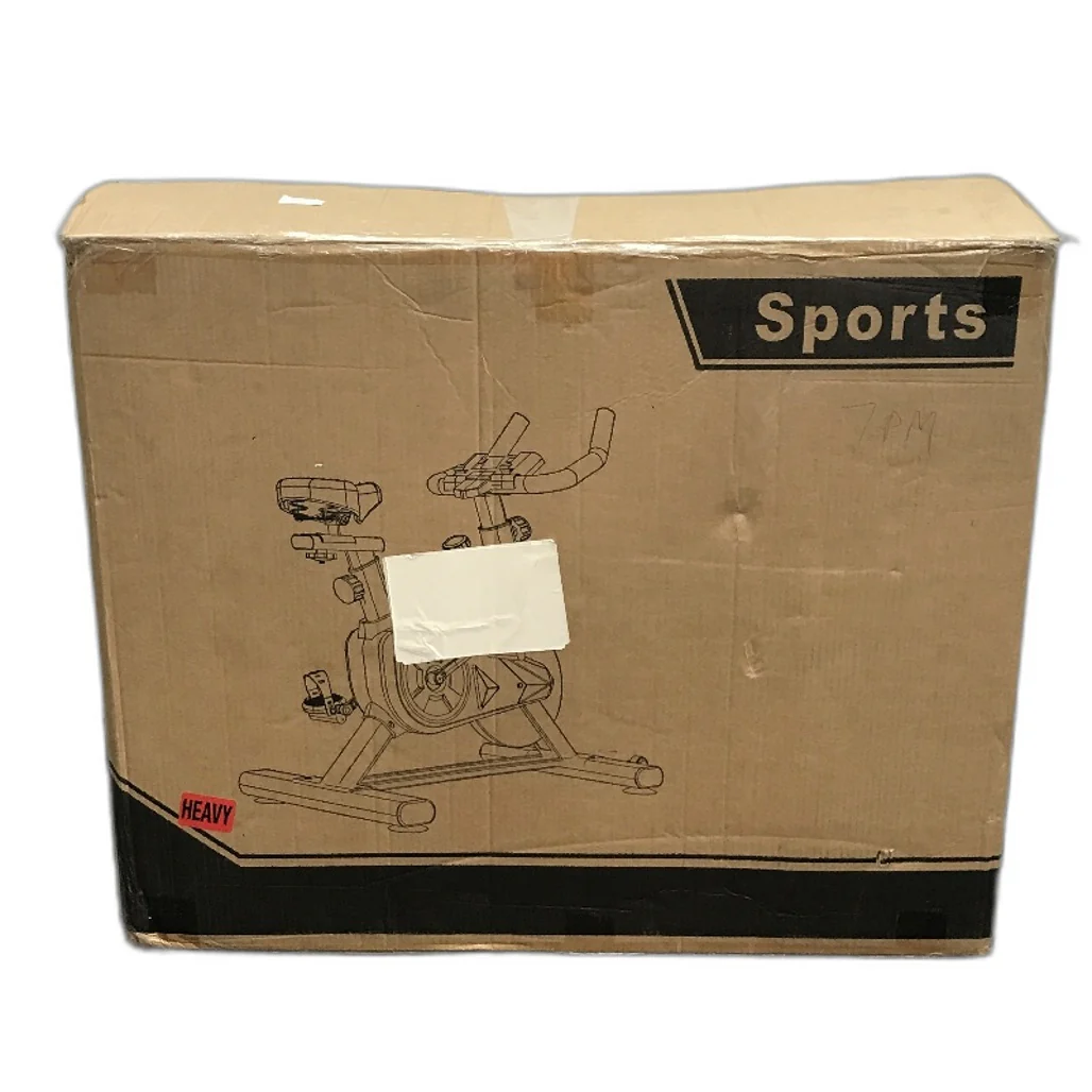 Exercise Bike Home Sport Fitness Adjustable Seat & Digital Watch Black & Red - Image 9