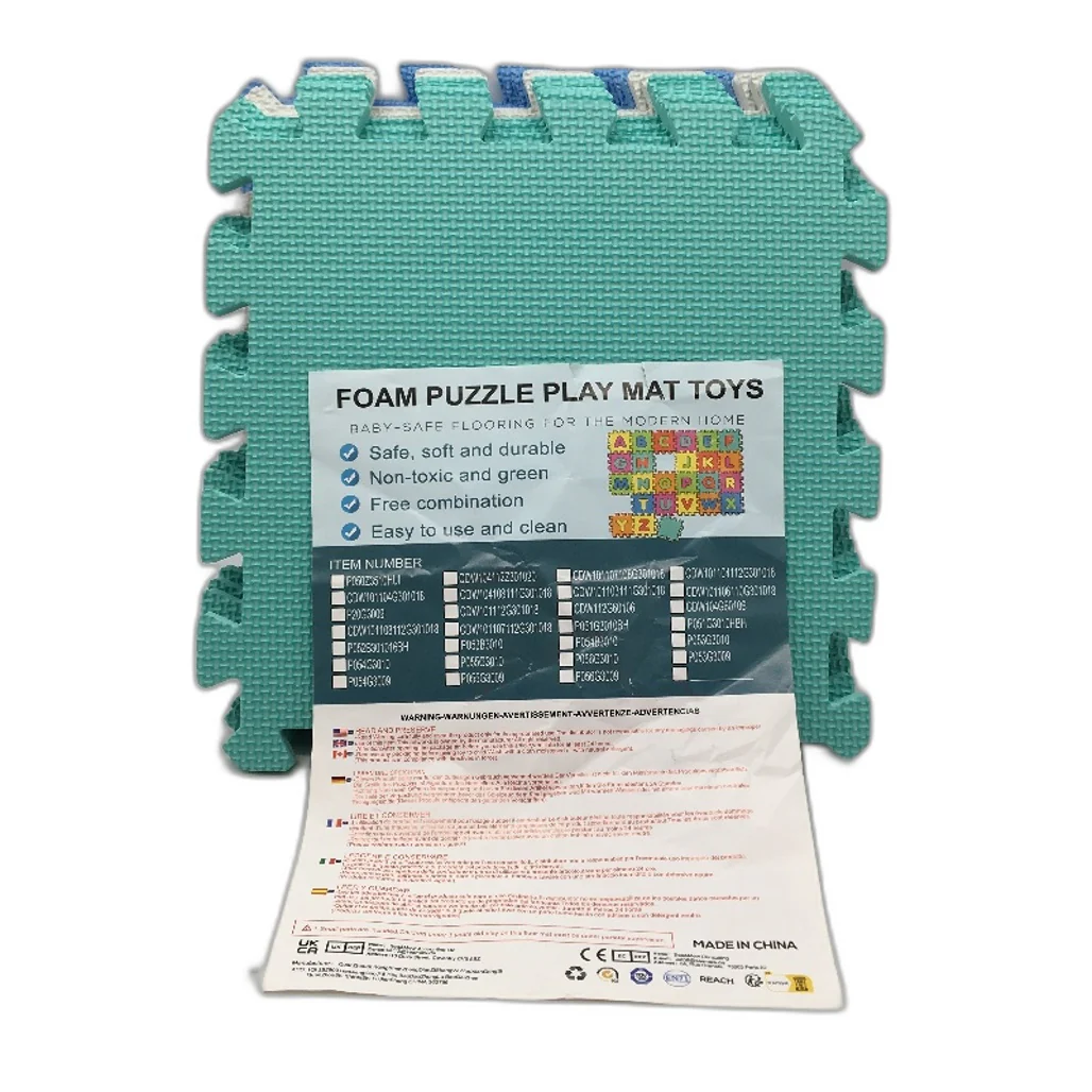Soft Foam Interlocking Puzzle Kids Toddler Play Mats Floor Tiles 18 Pack NEW - Image 3