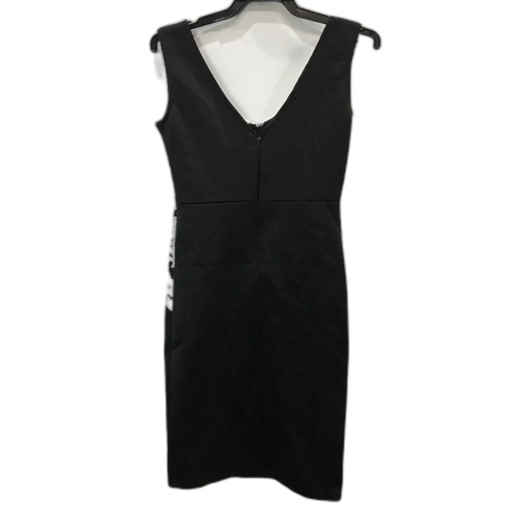 Fashion Black & White Lace Embroidered Front Sleeveless Mini Dress Womens Size M - Image 2