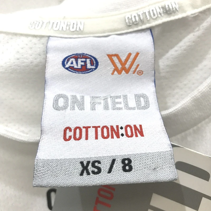 AFLW Collingwood Magpies 2020 Run-Out Tee White T-Shirt Ladies Size XS NEW - Image 3