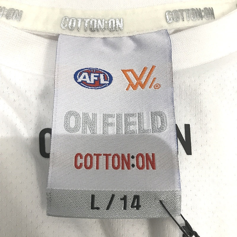 AFLW Collingwood Magpies 2020 Run-Out Tee White T-Shirt Ladies Size Large NEW - Image 3