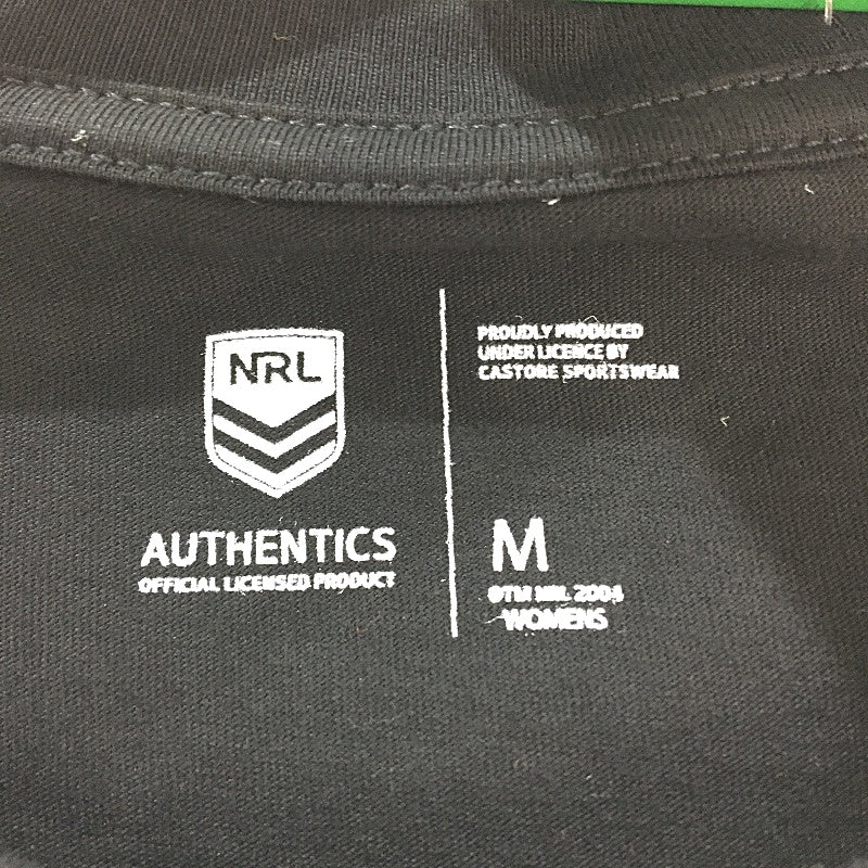 NRL Authentics 2022 Melbourne Storm 'Earned Not Given' T-Shirt Ladies Sz Medium - Image 4