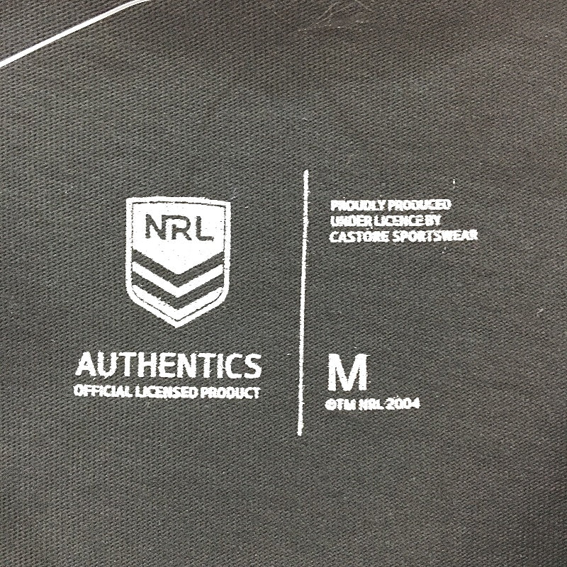 NRL Authentics 2023 Melbourne Storm 'Chase The Legacy' Black T-Shirt Ladies Sz M - Image 4