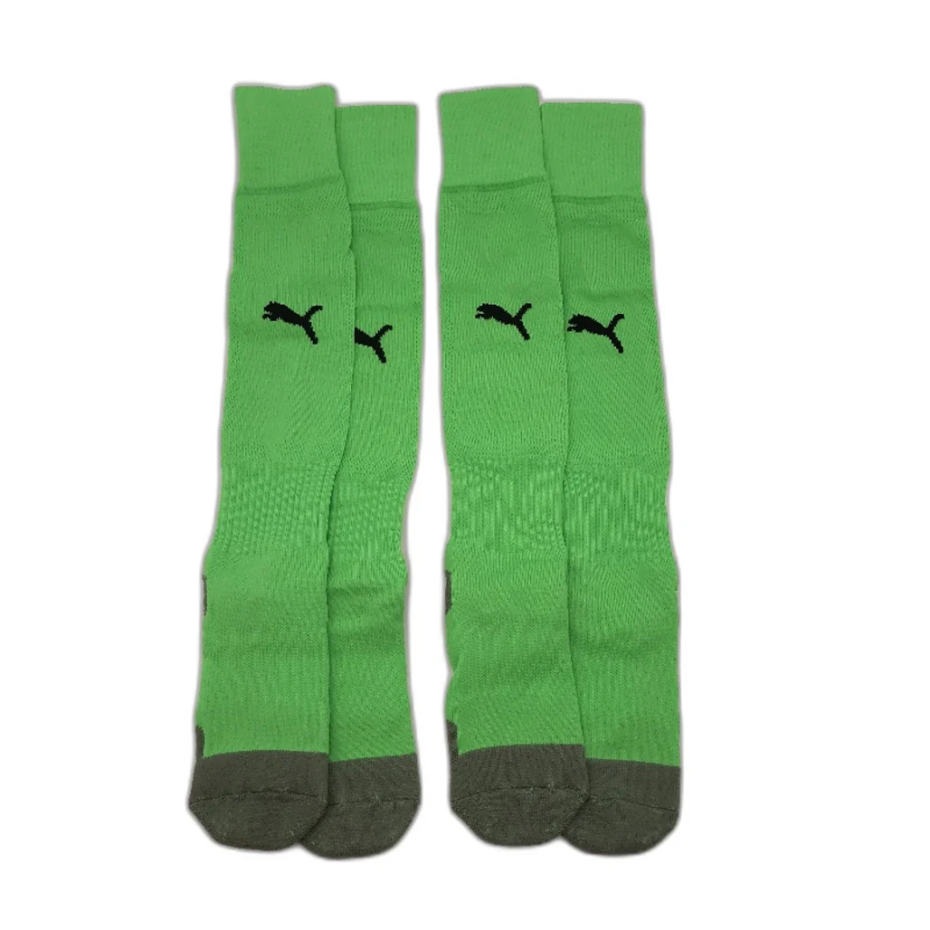 PUMA  2 Pack Fluro Green & Grey Striker Football High Sock Youth Sz US 3.5-6 NEW - Image 2