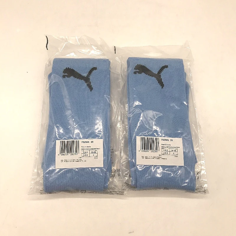 PUMA 2 Pack Blue & Black Team II Football High Socks Youth Size 2/ US 3.5-6 NEW - Image 4