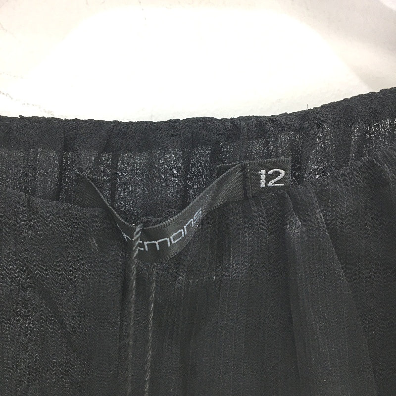 Portmans Black Flowy Shell Sleeve Lined Sheer Top Ladies Size 12 NEW - Image 3