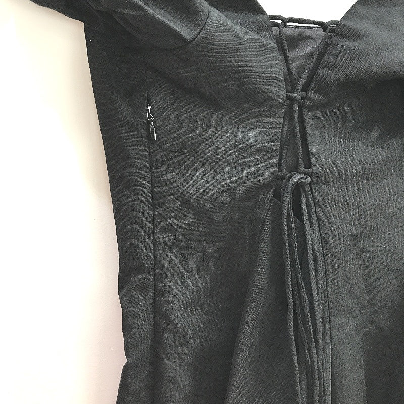Forever New Black Puffy Sleeved Corset Back Mini Dress Ladies Size AU 6 - Image 3