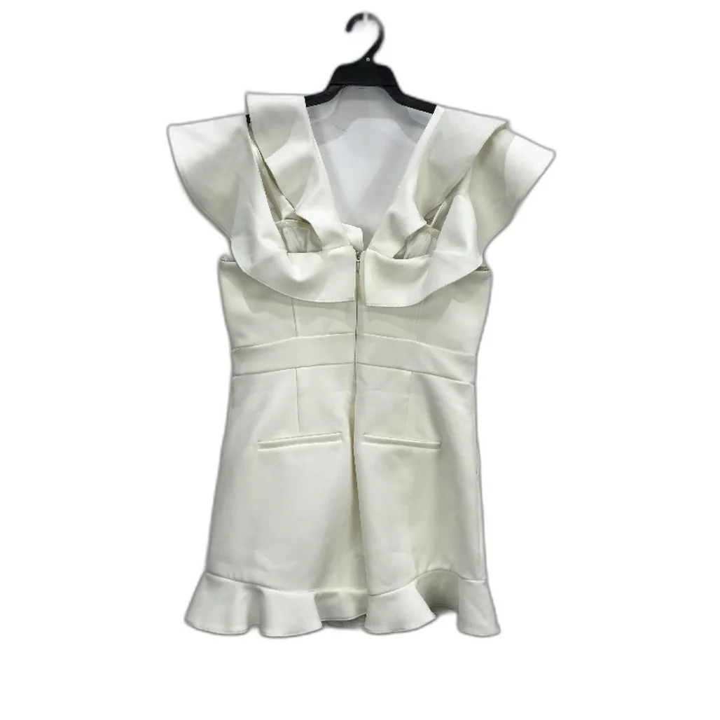 Forever New Cream Double Ruffle Sleeve Classy Jumpsuit Ladies Size AU 12 NEW - Image 2