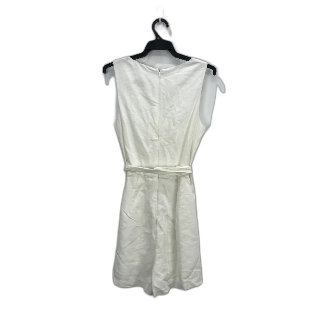 Forever New Cream Lightweight Linen-Like Cut Out Jumpsuit Ladies Size AU 6 - Image 2