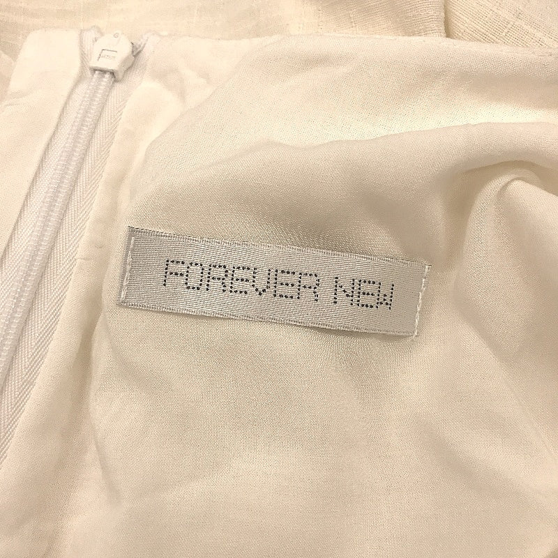 Forever New Cream Lightweight Linen-Like Cut Out Jumpsuit Ladies Size AU 6 - Image 3