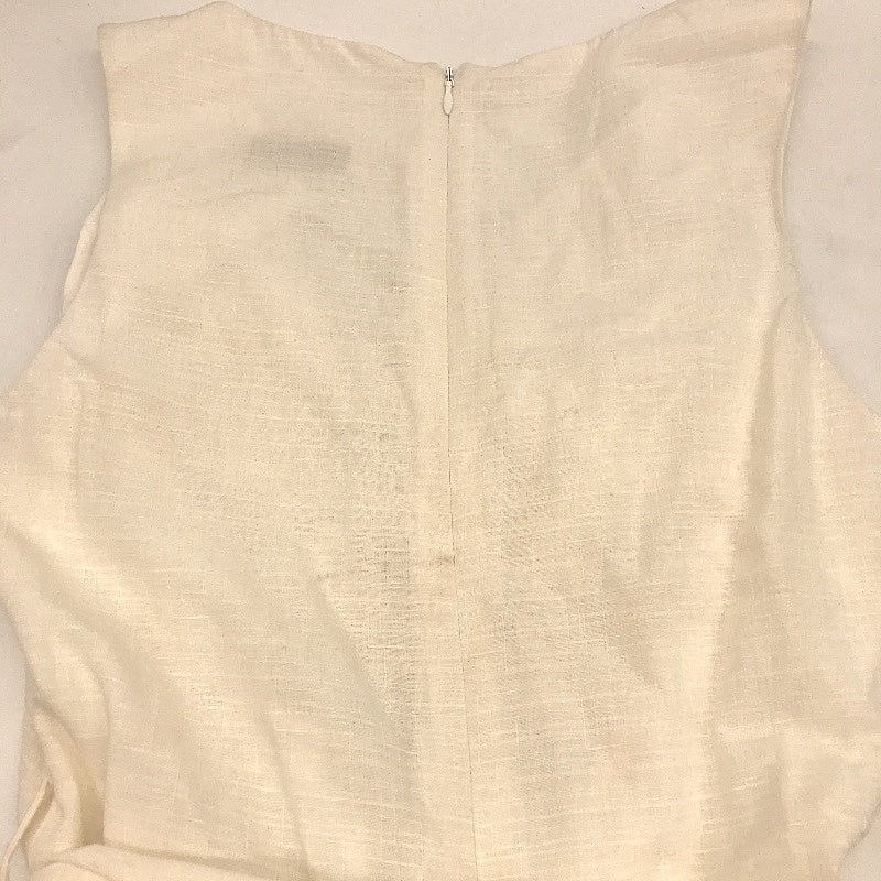 Forever New Cream Lightweight Linen-Like Cut Out Jumpsuit Ladies Size AU 6 - Image 4
