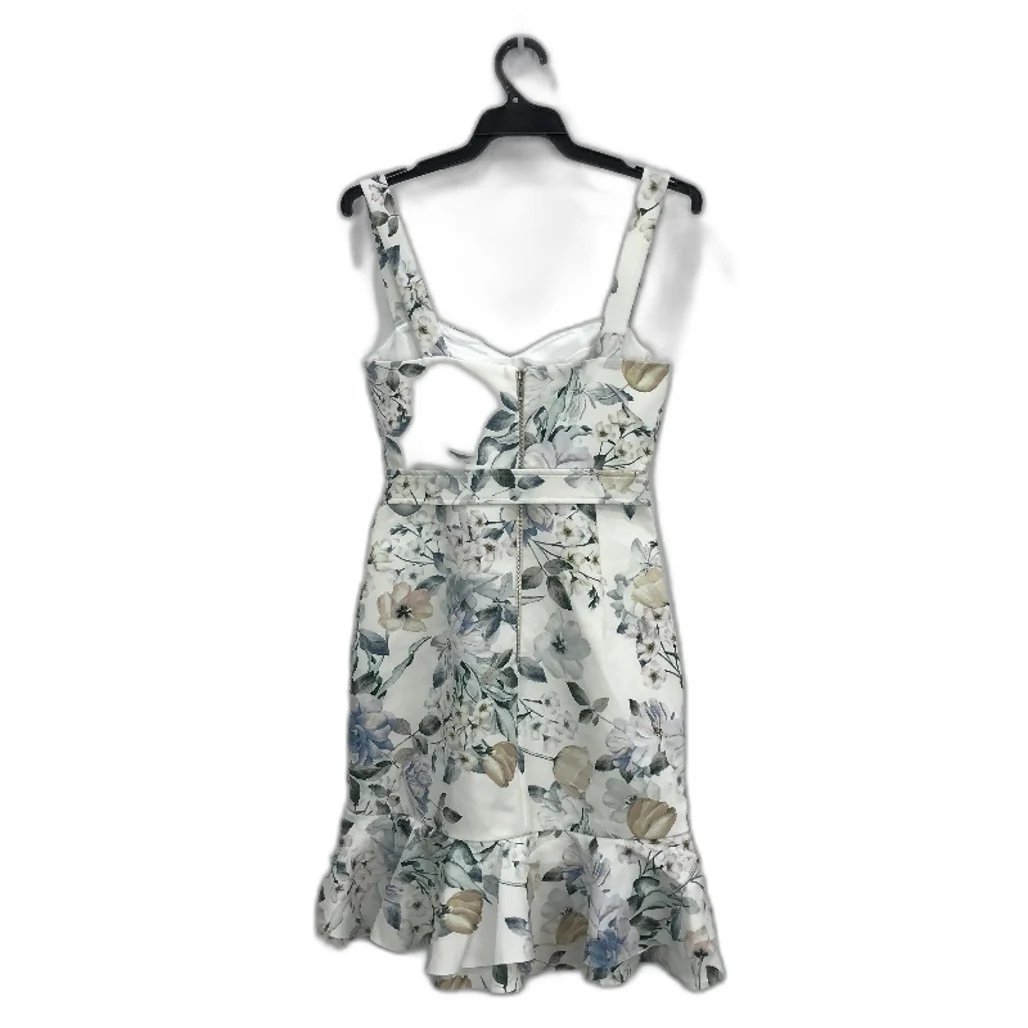 Forever New Floral Patterned Belted Bodycon Mini Dress Ladies Size AU 6 NEW - Image 2