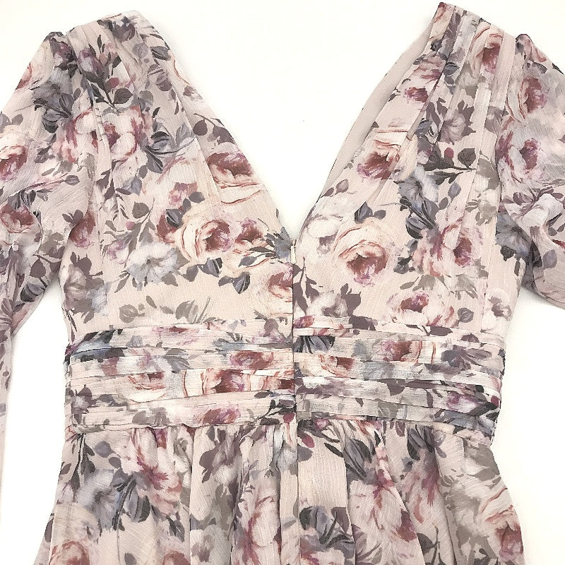 Ever New Floral Patterned Long Sleeve Flowy Mini Dress Ladies Size AU 6 NEW - Image 6
