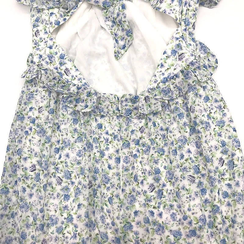Ever New Open Back Ruffle Trim Floral Patterned Mini Dress Ladies Size AU 10 NEW - Image 6