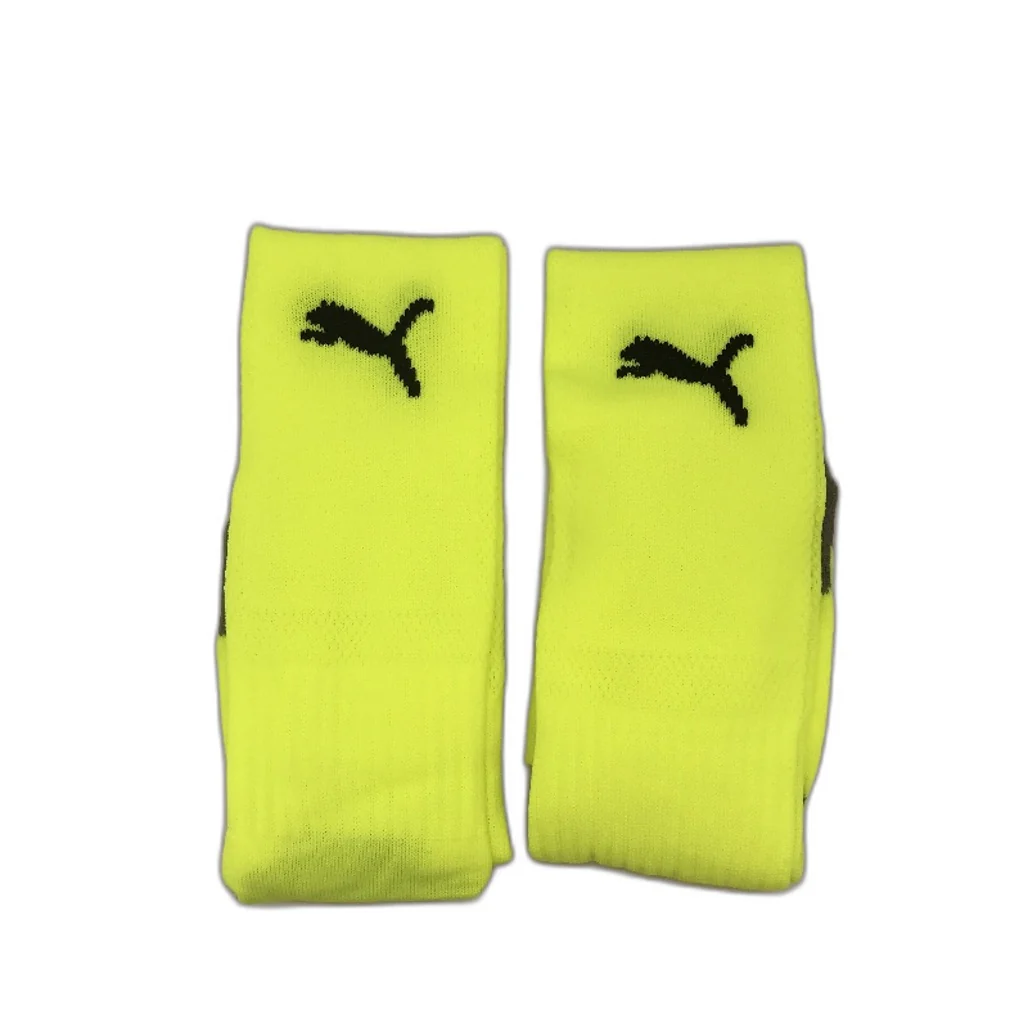 PUMA 2 Pack Fluro Yellow & Black Striker Football High Socks Youth Sz US 13-3