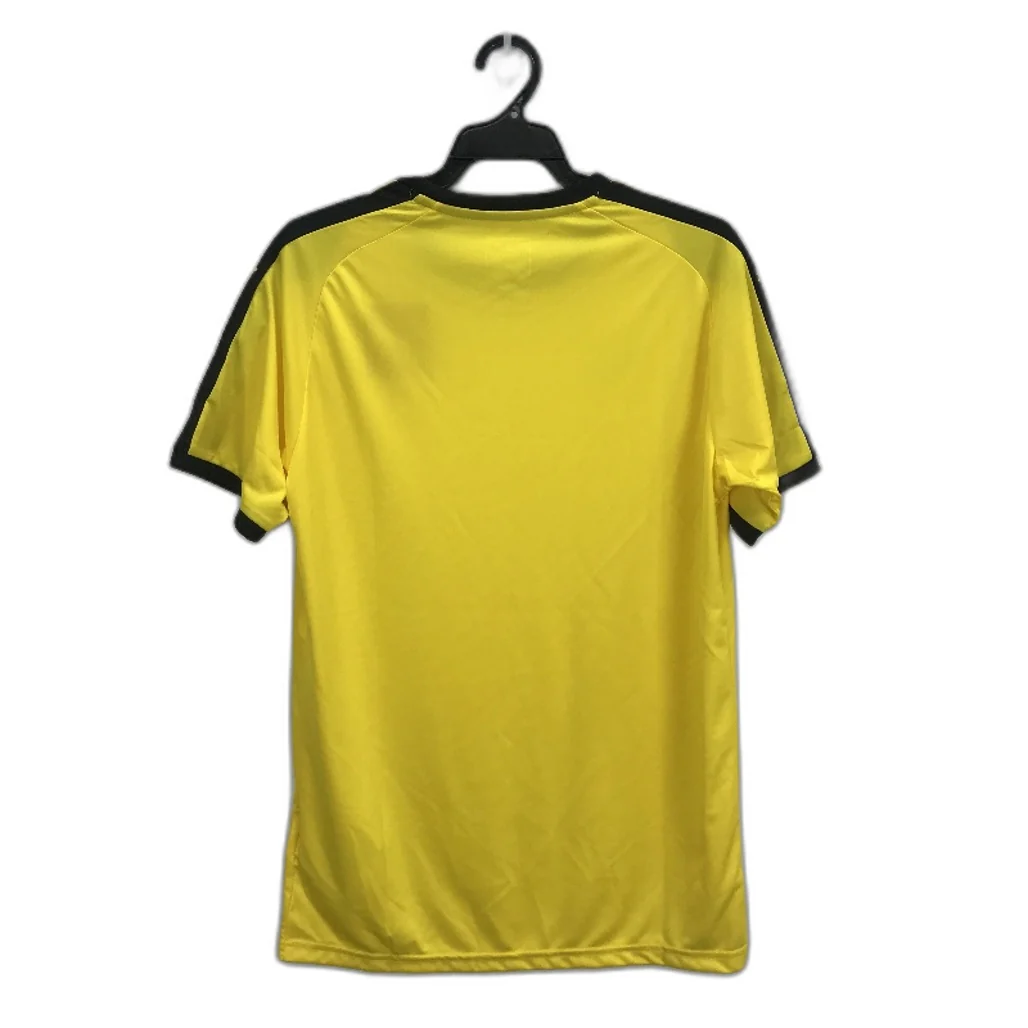 PUMA LIGA Jersey Cyber Yellow & Black Sports T Shirt Training Top Mens Size S - Image 2