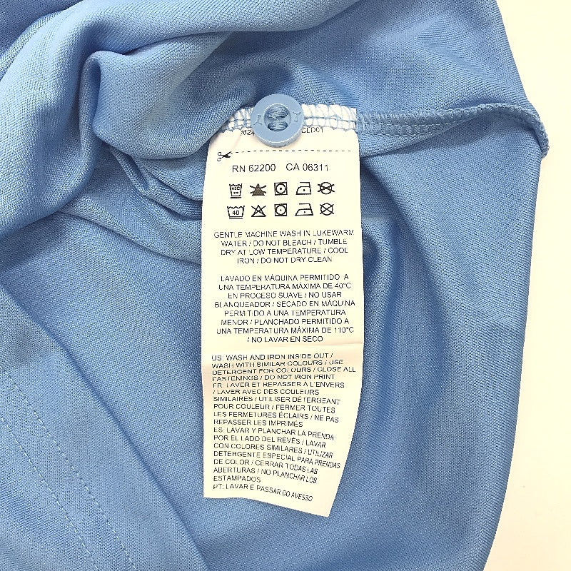 PUMA Junior Blue Ascension Training Short Sleeve Polo Shirt Youth Size M 9-10Y - Image 4