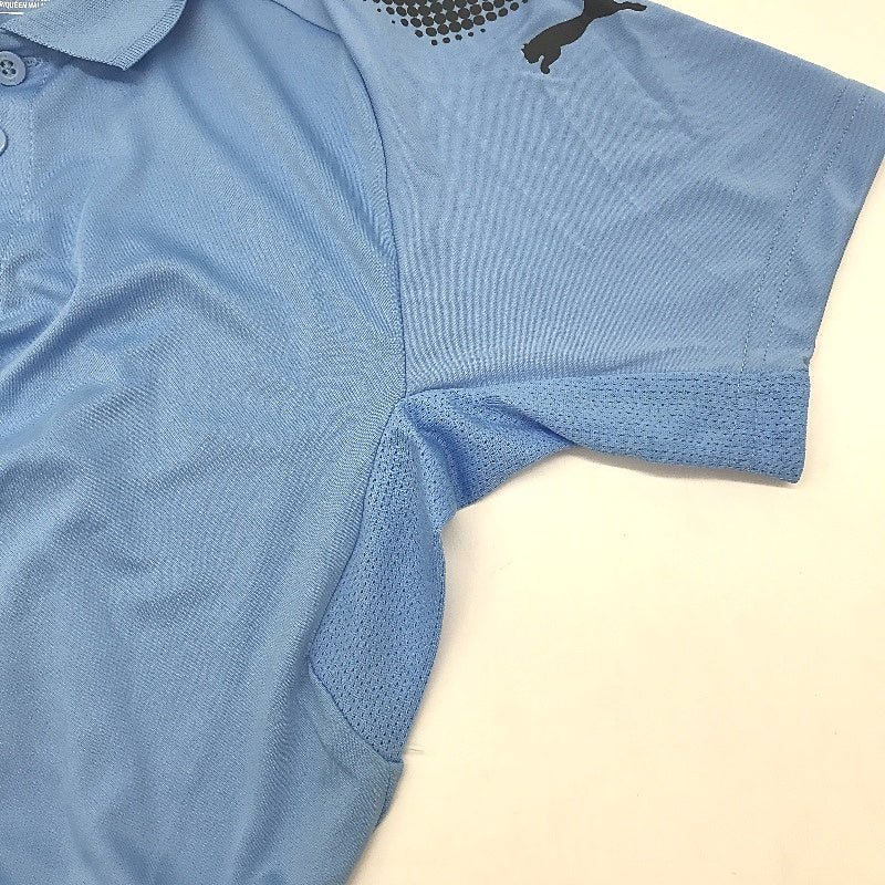 PUMA Junior Blue Ascension Training Short Sleeve Polo Shirt Youth Size M 9-10Y - Image 6