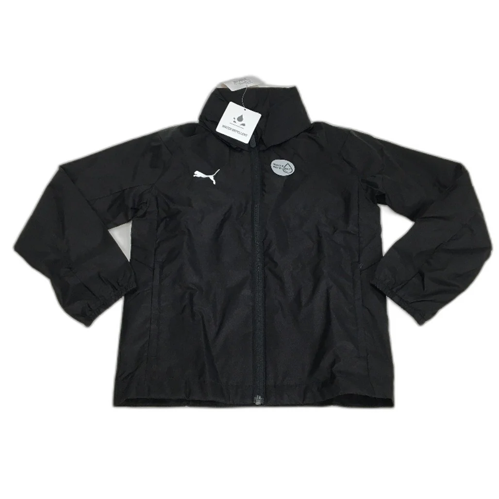 PUMA Core Junior LIGA Water Repellent hooded Rain Jacket Kids Sz S Age 7-8Y NEW