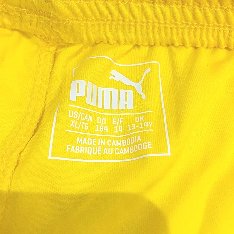 PUMA Junior Cyber Yellow LIGA Core Sports Training Shorts Youth Size XL 13-14Y - Image 3