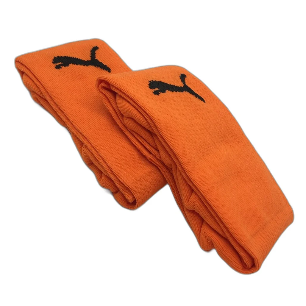 PUMA 2 Pack Fluro Orange Team II Football High Socks Youth Size 1 US 13-3 NEW - Image 2