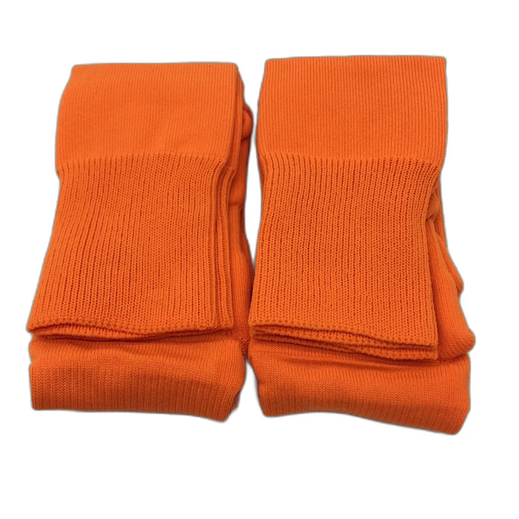 PUMA 2 Pack Fluro Orange Team II Football High Socks Youth Size 1 US 13-3 NEW - Image 3