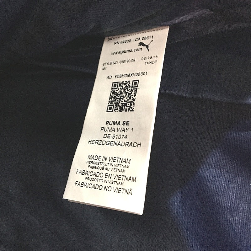 PUMA Navy LIGA Casual Padded Puffer Zip Vest Jacket With Pockets Mens Sz XS NEW - Image 3