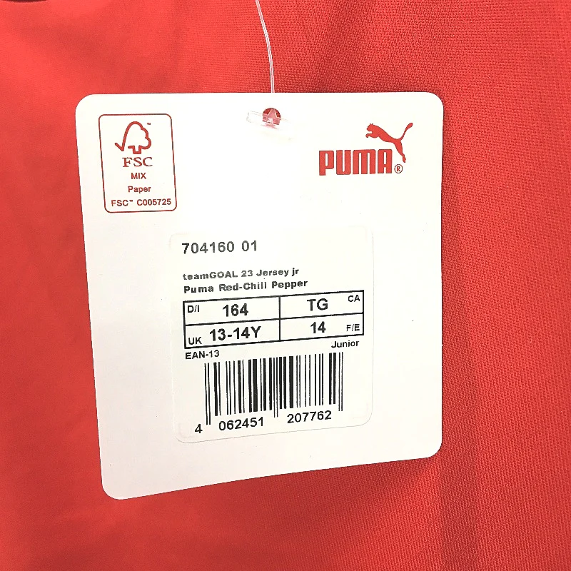 PUMA Junior Team GOAL 23 Jersey Short Sleeve Training Top Tshirt Youth 13-14Y - Image 5