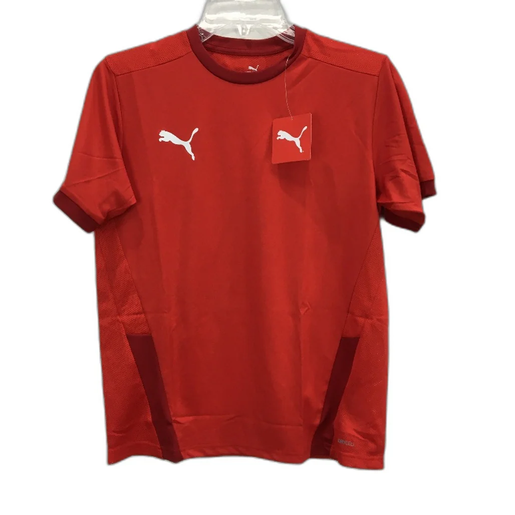 PUMA  Junior Team GOAL 23 Jersey Short Sleeve Training Top Tshirt Youth 7-8Y