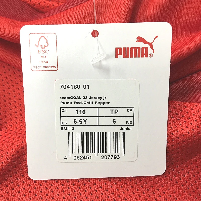 PUMA  Junior Team GOAL 23 Jersey Short Sleeve Training Top Tshirt Youth 5-6Y - Image 6