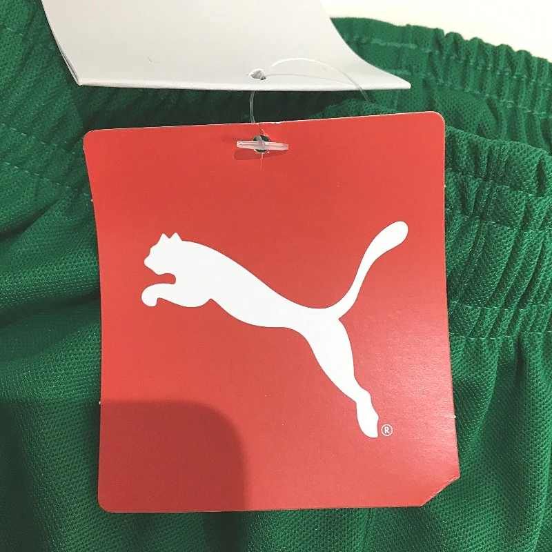 PUMA Junior Green & White Pitch Shorts Without Brief Kids Youth Size L /152 NEW - Image 3