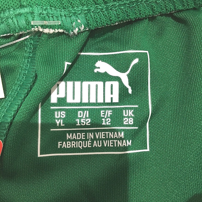 PUMA Junior Green & White Pitch Shorts Without Brief Kids Youth Size L /152 NEW - Image 4